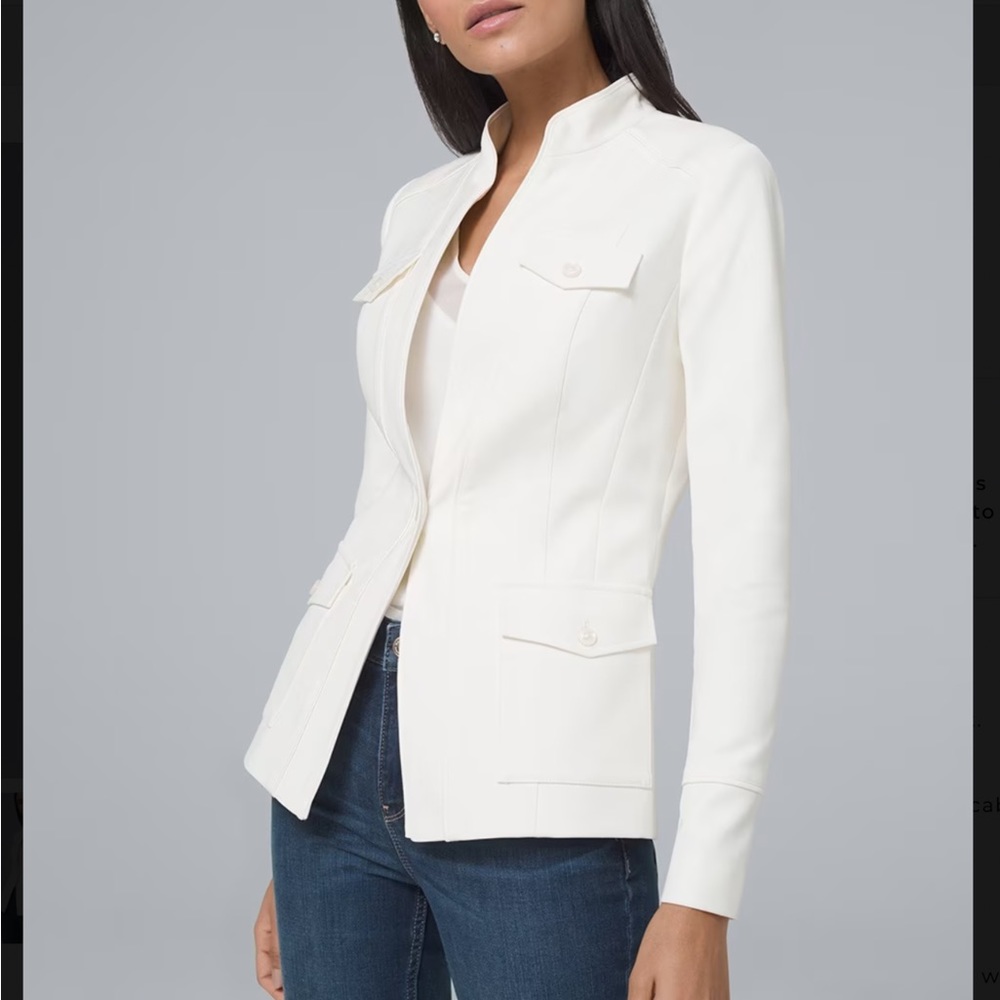 WHBM Ivory Safari Jacket